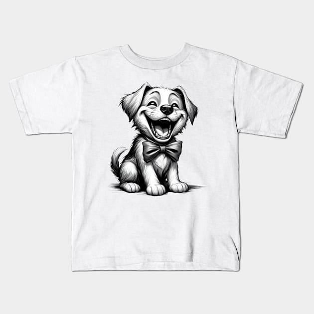 Little Dog laughing Kids T-Shirt by YuYu
